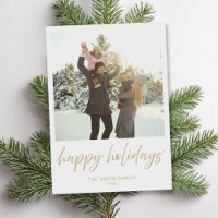 Happy Holidays Modern Minimalist Photo