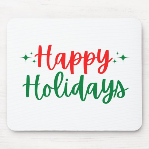 Happy Holidays Mouse Pad