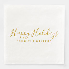Happy Holidays Napkin