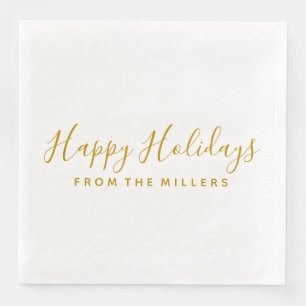 Happy Holidays Napkin