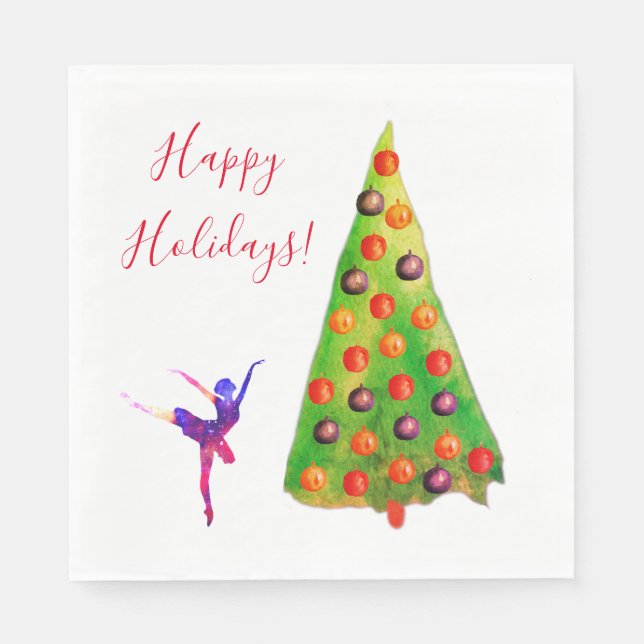 Happy Holidays Napkins (Front)