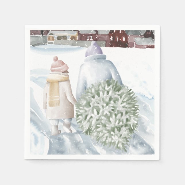 Happy Holidays Napkins (Front)