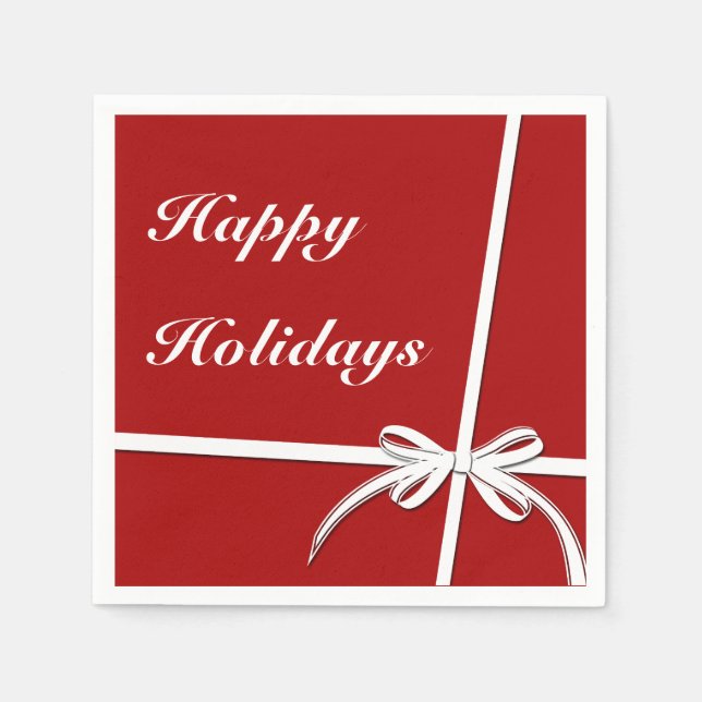 Happy Holidays Napkins (Front)