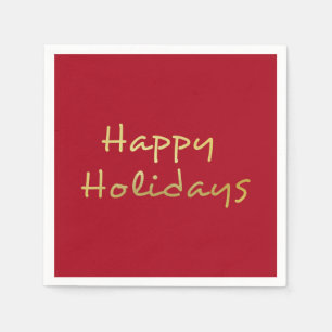 Happy Holidays - Napkins