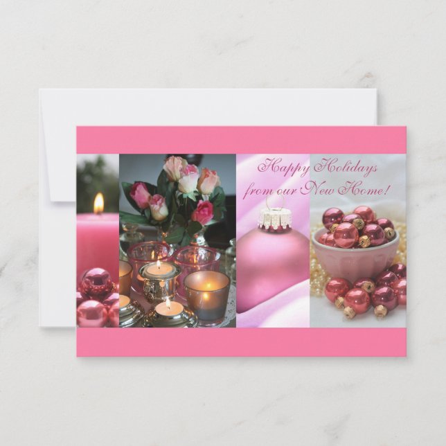 Happy Holidays - New Address Christmas Card (Front)