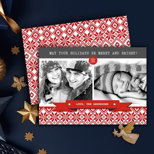 Happy Holidays. Custom Christmas Photo Cards