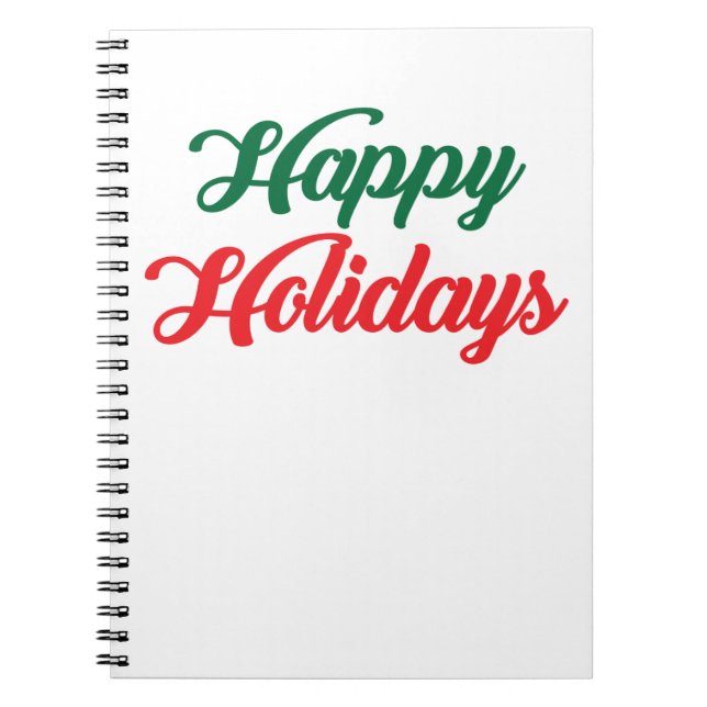 HAPPY HOLIDAYS NOTEBOOK (Front)