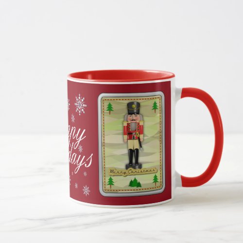 Happy Holidays Nutcracker Mug