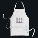 Happy Holidays NYC Christmas Hanukkah New York Adult Apron<br><div class="desc">Features an original marker illustration of a classic NYC landmark,  Lady Liberty,  "dressed up" for the holidays!

This Chanukah illustration is also available on other products. Don't see what you're looking for? Need help with customization? Contact Rebecca to have something designed just for you.</div>