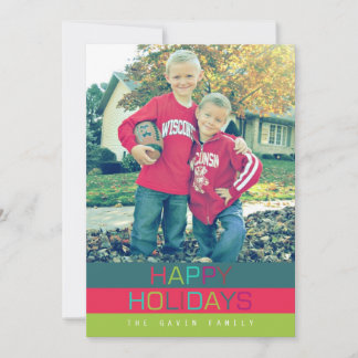 Happy Holidays - Oh what fun | 5x7 Holiday Card