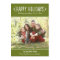 Happy Holidays Olive Green Photo Family