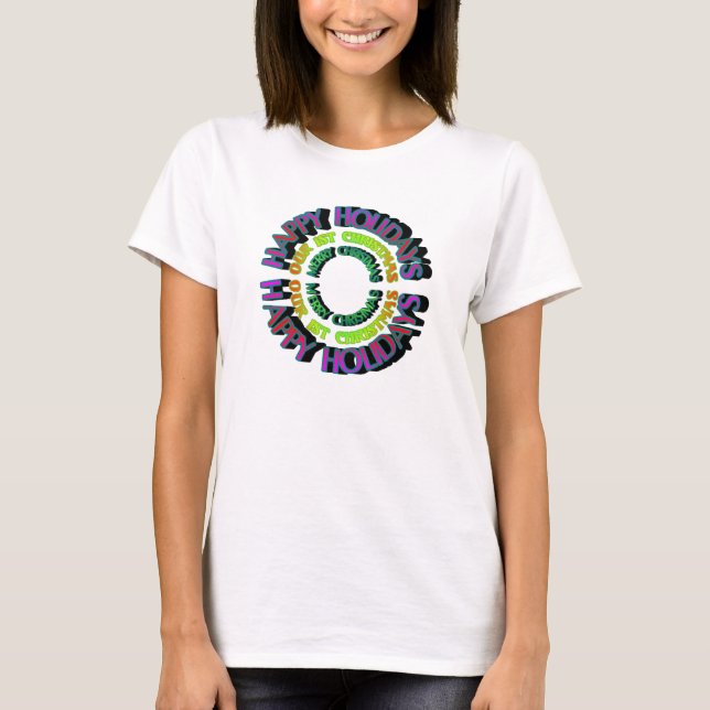Happy Holidays - Our 1st Christmas T-shirt (Front)