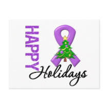 Happy Holidays Pancreatic Cancer Awareness Holiday Postcard