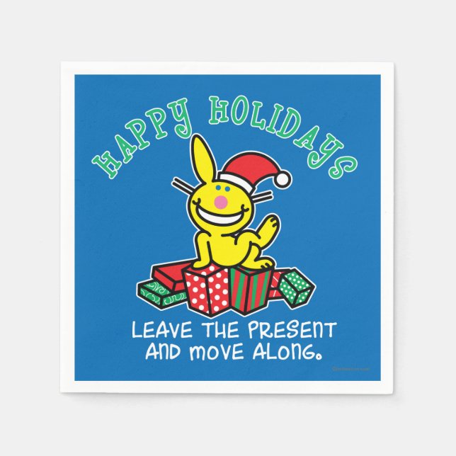 Happy Holidays Paper Napkins (Front)