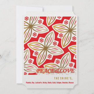HAPPY HOLIDAYS | Peace&Love | Poinsettia | Holiday