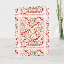HAPPY HOLIDAYS | Peace&Love | Poinsettia w/Angel |