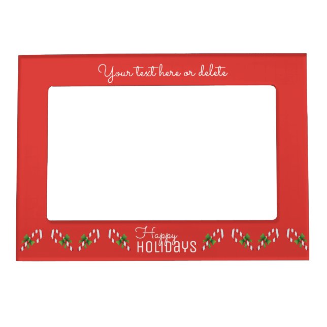 Happy Holidays Personalized Magnetic Frame (Front)