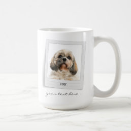 Happy Holidays Pet Photo Frame Personalized Coffee Mug