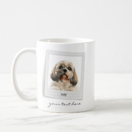 Happy Holidays Pet Photo Frame Personalized Dog Coffee Mug