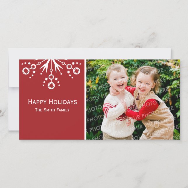 Happy Holidays Photo Card (Front)