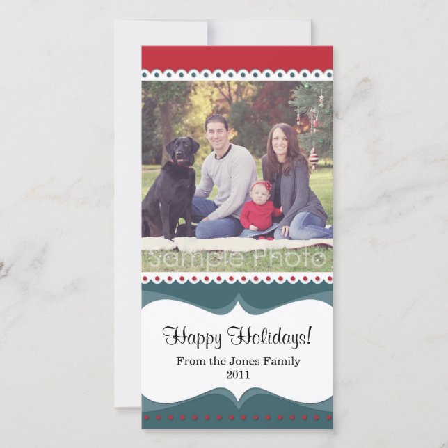 Happy Holidays Photo Card (Front)