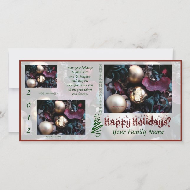 Happy Holidays Photo Card (3) - Use Your Photos (Front)