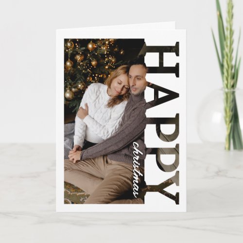 Happy Holidays Photo Christmas Card | Modern Minim