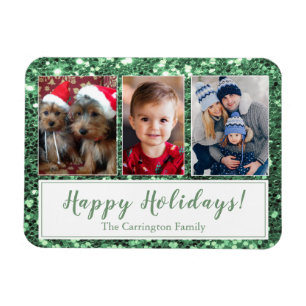 Happy Holidays Photo Christmas Magnet