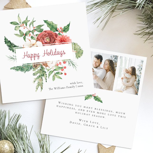 Happy Holidays Photo Collage Christmas Card (Happy Holidays Photo Collage Christmas Card
)