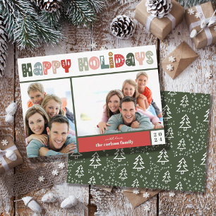 Happy Holidays Photo Family Holiday Card