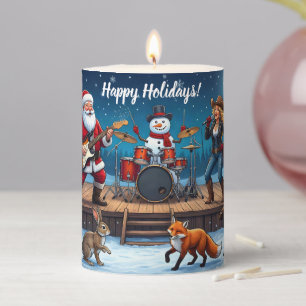 Happy Holidays! Pillar Candle