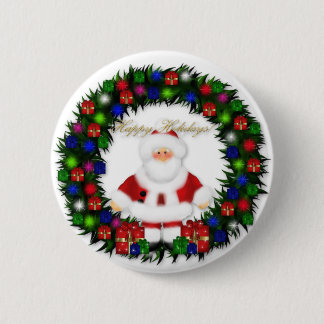 Happy Holidays Pinback Button