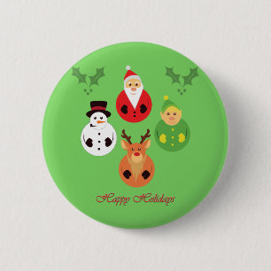 Happy Holidays! Pinback Button