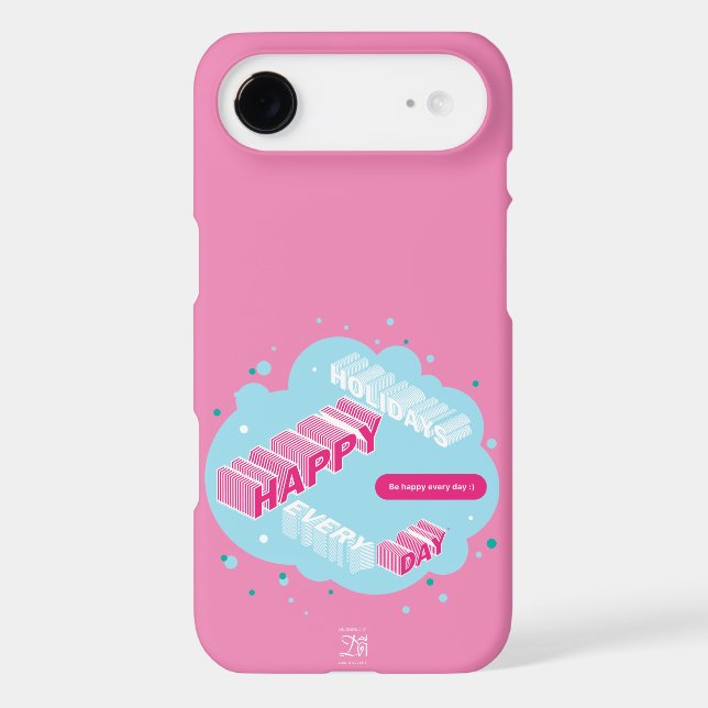 Happy Holidays, Pink Case-Mate Samsung Galaxy Case (Back)