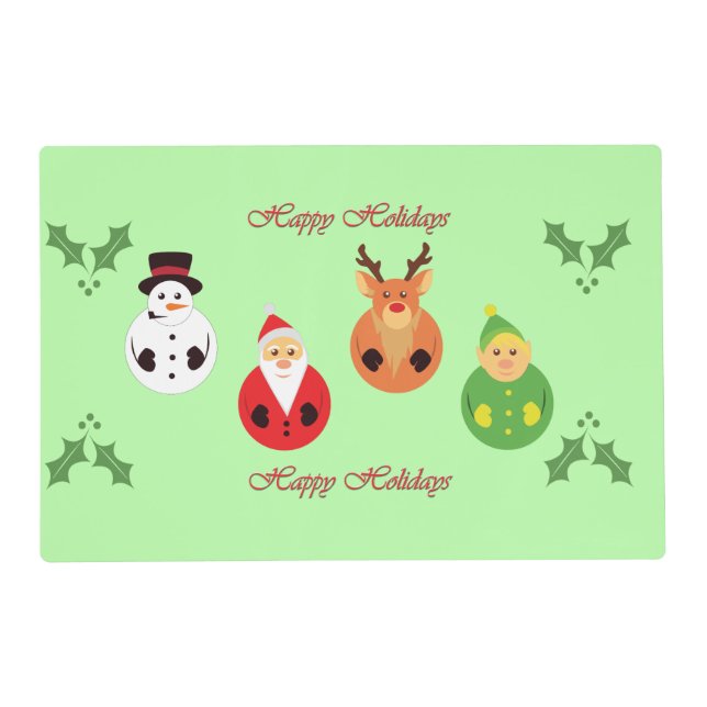 Happy Holidays! Placemat (Front)