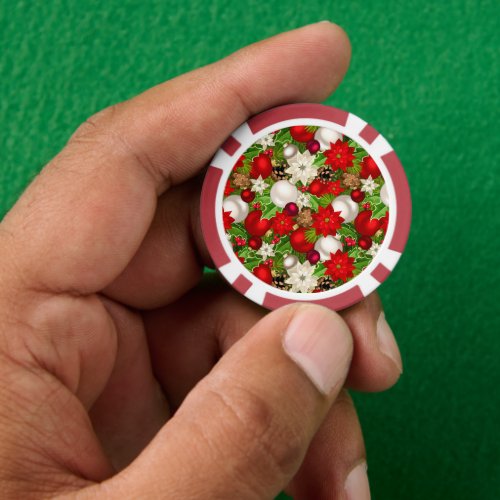 Happy Holidays Poker Chips