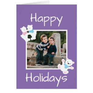 Happy Holidays Polar Bear Theme Cards