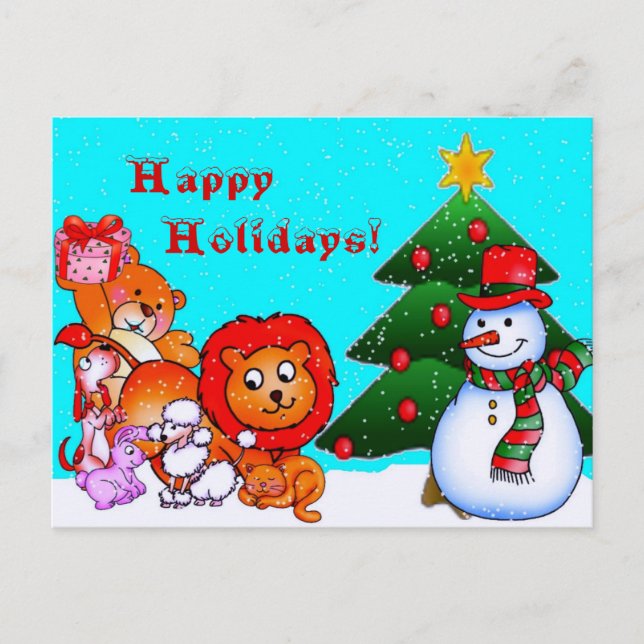Happy Holidays Postcard (Front)