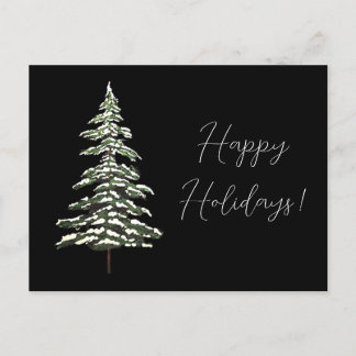 Happy holidays postcard