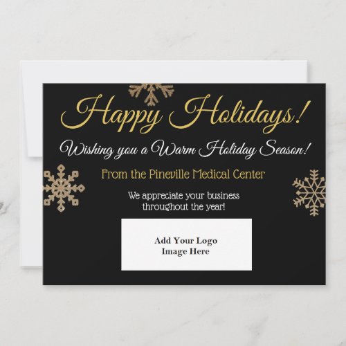 Happy Holidays Professional Custom Business Card