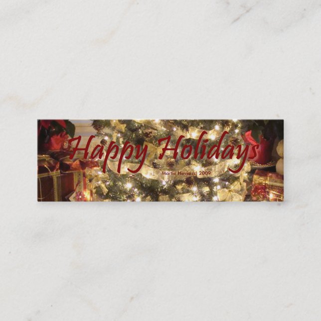 Happy Holidays - Profile Card (Front)