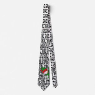 Happy Holidays QR Codes and Snowman  Neck Tie