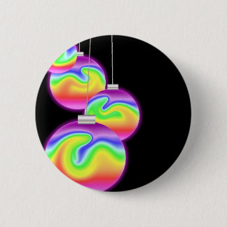 Happy Holidays Rainbow Button
