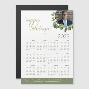 Happy Holidays Real Estate Agent Photo Calendar