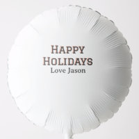 Happy holidays red black love add name family gift