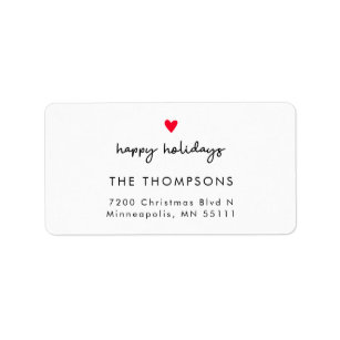 Holiday Return Address Labels | Zazzle