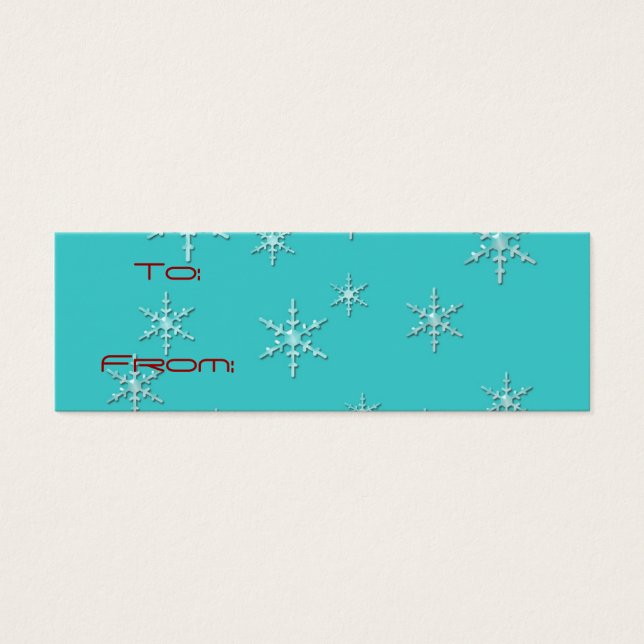 happy holidays retro gift tag (Front)