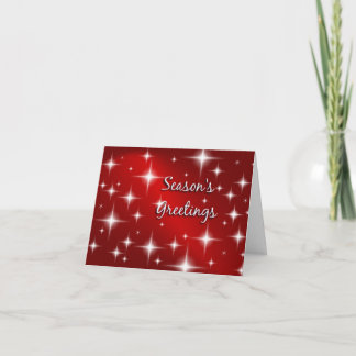 Happy Holidays - Retro Stars Christmas Card