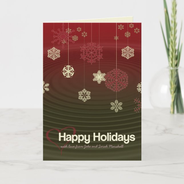 Happy Holidays Ripple Card (Front)