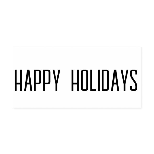 Happy Holidays Rubber Stamp  (Imprint)